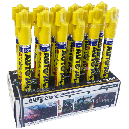 Autowriter Wet Erase Marker Packs - Yellow (37003)