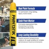 Markal Paintstik Original B Solid Paint Marker - Yellow - Image 3