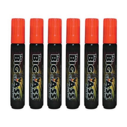 Big Glass Wet Erase Marker Packs - Orange