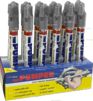 The Pumper Permanent Marker Packs - Silver